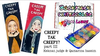 Keknan judge amp Qamarina hassim  Watercolor Bookmarks  DIY Gift idea [upl. by Orferd852]