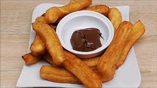 Nouvelle recette de churros que vous allez faire souvent [upl. by Aerdnak]