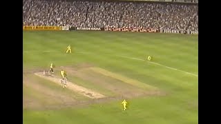 4 to win off the last ball Rare reverse angle vision of last ball of Aust vs WI 1st Final MCG 1989 [upl. by Niamert]