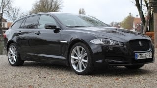 Jaguar XF Sportbrake 22d Test  Fahrbericht  Video  2014 [upl. by Anirt929]