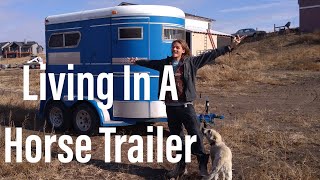 Horse Trailer Camper Conversion Minimalist Nomad [upl. by Llerot405]