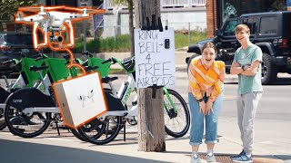 Airdropping strangers a photo of a MacBook then giving them one 😱 youtubeshorts [upl. by Alinna526]