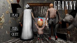 Playing Granny Family Mode Animation Full Gameplay 3 [upl. by Aekahs]