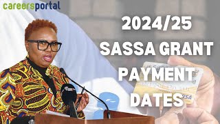 Sassa Releases Grant Payment Dates For 202425  Careers Portal [upl. by Adeline799]