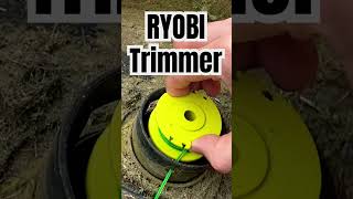 RYOBI String Trimmer Line Adjustment String Replacement ryobi garden [upl. by Studnia]