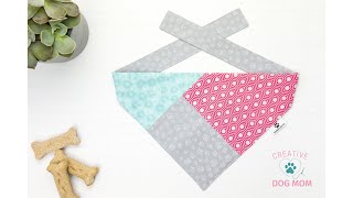 1hour Dog Bandana  Modern Dog Bandana Tutorial [upl. by Duane]