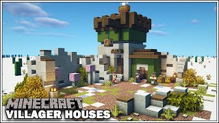 Minecraft Villager Houses  THE FLETCHER Minecraft Tutorial [upl. by Bonucci210]