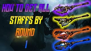 HOW TO GET ALL STAFFS ON ROUND ONE ON BO3 ORIGINS WITHOUT SHOPPING FREE [upl. by Walke940]