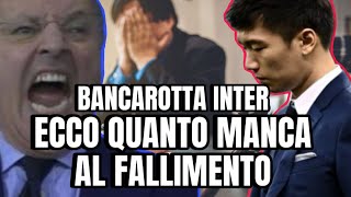 INTER BANCAROTTA  ECCO QUANTO MANCA AL FALLIMENTO 🎉 [upl. by Gneh511]