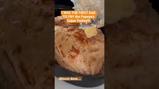 I DEEP FRIED the Popeyes Cajun Turkey 🤯 [upl. by Olympias]