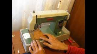 Sewing machine Швейная машина Neckermann кожа sew leather [upl. by Aikahs447]