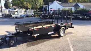 Sure Trac 6x12 Steel High Side Utility Landscape Trailer 2990 GVW ST7212HSAB030 [upl. by Hcirteid]