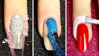 BEST NAIL ART DESIGNS  NAIL ART STAMPING [upl. by Oinoitna711]