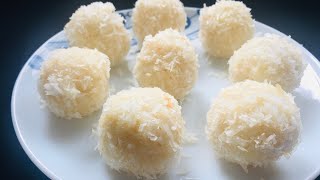 Homemade Raffaello recipe 3 ചേരുവകൾ കൊണ്ട്‌ Raffaello Balls ഉണ്ടാക്കാം😋 [upl. by Tem877]