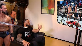 Roman Reigns Sad amp Angry After Usos Lost to RkBro Smackdown [upl. by Hennessy]