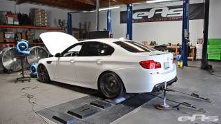 BMW F10 M5  Akrapovic Evolution Exhaust amp AMS Catless Downpipe Dyno [upl. by Helena]