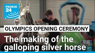 The making of Olympics opening ceremony’s galloping silver horse • FRANCE 24 English [upl. by Hadnama]