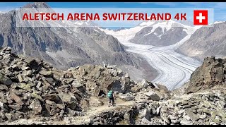 Aletsch Arena  Bettmeralp to Eggishorn Switzerland 4K [upl. by Marys260]