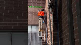 Silicone sealant application to movement joint on brick wall [upl. by Nednyl258]