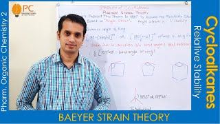 Cycloalkanes Organic Chemistry Part 4 Baeyer Strain Theory  Relative Stability of Cycloalkanes [upl. by Krissie14]