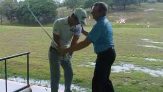 Australian Golf Academy  ANK GOLF JGTO Jang Dong Kyu Training with Ian Triggs [upl. by Alarise]