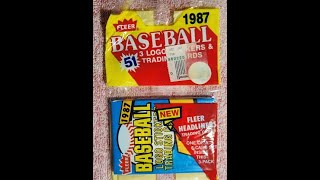 ENGINE 42 A groovy 1987 FLEER Baseball RACK PACK [upl. by Clabo]