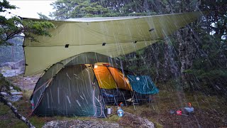 The Worst Storm I Have Ever Camped In  Heavy Rain Camping [upl. by Josselyn662]