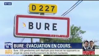 Évacuation en cours à la ZAD de Bure [upl. by Aekahs]