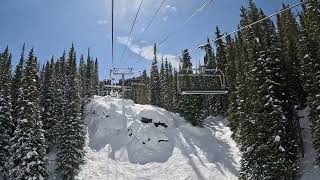 31524 Vail Mountain  Northwoods Express Lift 11 4K60fps [upl. by Wiburg]