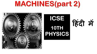 MACHINES  ICSE Class 10 PHYSICSpart 2 [upl. by Sirref]