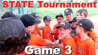 LITTLE LEAGUE BASEBALL State Tournament Game 3 ⚾️⚾️⚾️ [upl. by Cutty514]