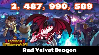 【CookieRun Kingdom】 Guild Boss  Red Velvet Dragon LinzerRM  【姜饼人王国】 公会讨伐战  红丝绒蛋糕龙 （果酱皇家奶油） [upl. by Nathanial]