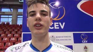 EuroCadetti 2013  Intervista a Simone Giannelli dopo ItaliaSlovenia 31 [upl. by Harlow611]