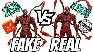 SH Figuarts Bootleg Vs Original Bandai Carnage Comparison Venom Let There Be Carnage [upl. by Suoirtemed]