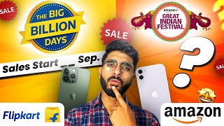 Flipkart BIG Billion Day 2024 Date😍🔥 Amazon Great Indian Festival 2024 Date 🤔💭iPhone 15 Price [upl. by Anyd]