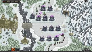 Kingdom Rush Veteran Mode Walkthrough  Stormcloud Temple Iron [upl. by Deevan]