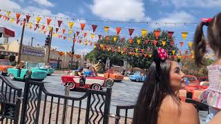 Luigis racers at California Adventures Disneyland In slow motion [upl. by Bobbe]