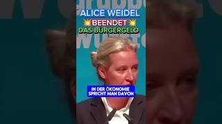 💥EKLAT💥 ALICE WEIDEL zerlegt das BÜRGERGELD ⚡ afd weidel ampel geld hartziv bürgergeld höcke [upl. by Merkle]