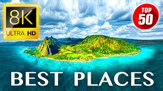 TOP 50 • Most Amazing Tourist Attractions in the World 8K ULTRA HD [upl. by Leanatan13]