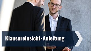 Klausureinsicht Steuerberaterprüfung  Anleitung [upl. by Lupee]