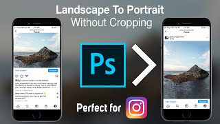 How to turn a Landscape Picture into Portrait without Cropping [upl. by Schwitzer]