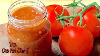 Tomato Chilli Jam  One Pot Chef [upl. by Trebloc88]