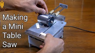 Making a Mini Table Saw  Powerful and practical [upl. by Lairbag]