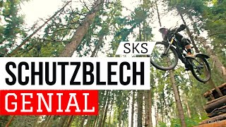 Genial  Stabiles amp abnehmbares SKS Schutzblech am Mountainbike [upl. by Moonier403]