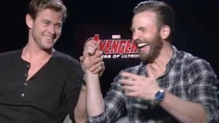 Chris Hemsworth amp Chris Evans Debate Whos Sexier [upl. by Ariamat408]