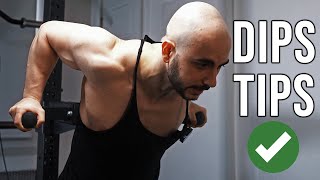 Dips Tips For MORE Muscle Gains [upl. by Ahsinauq751]