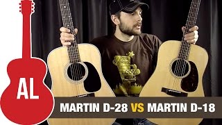 Martin D28 vs D18  Review and Comparison [upl. by Lymn511]