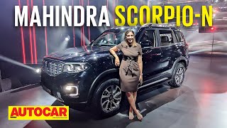 2022 Mahindra ScorpioN launched  Key details revealed  First Look  Autocar India [upl. by Sudaorb704]