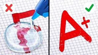 SZALONE SZKOLNE SZTUCZKI  Materiały szkolne DIY Świetne sposoby na ściąganie  123 GO [upl. by Adamson]