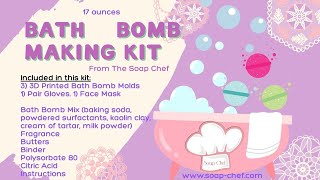 Bath Bomb Making Kit  Find it on Etsy SoapChefMolds [upl. by Av]